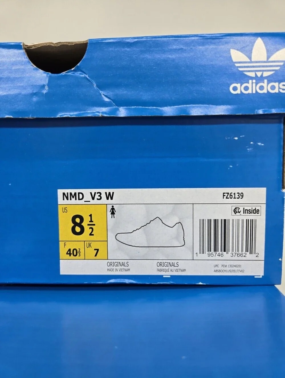 Adidas Women's NMD_V3 FZ6139 Purple Running Shoes Size 8.5